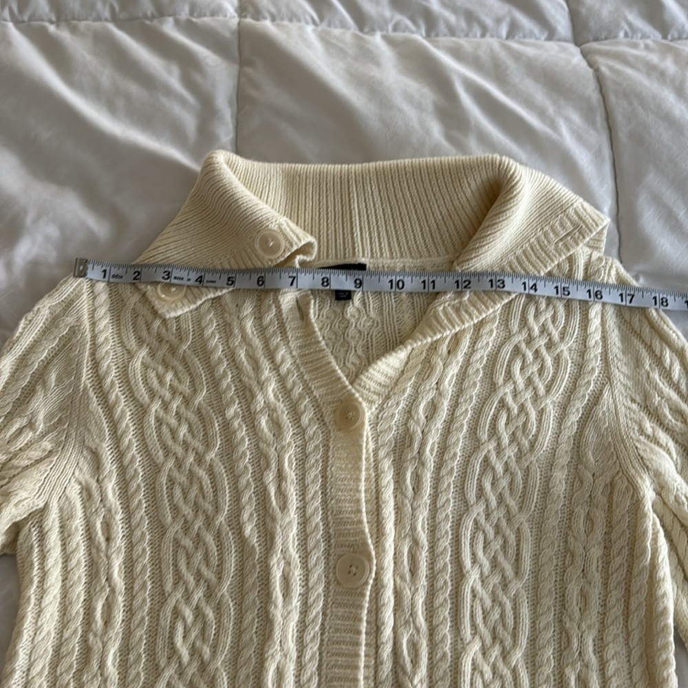 Talbots Button Down Sweater With Pockets - image 6